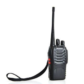 Baofeng BF 888S UHF 400 470MHz CTCSS/DCS With Original Earpiece Handheld Amateur Radio Transceiver Walkie Talkie Two Way Radio Long Range Black  Frs Two Way Radios 