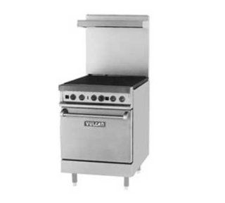 36" Electric French Plate/Griddle Top Restaurant Range w/Oven   Vulcan Hart EV36 S 2FP 24G 480 Appliances