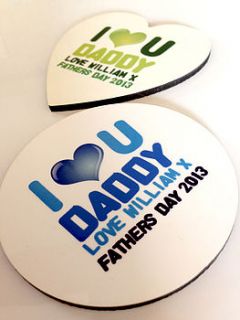 fathers day coaster by pickle pie gifts