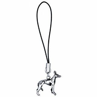 Sterling Silver 3 D Pharaon Hound Sicilian Dog Cell Phone Dangling Charms Cell Phones & Accessories