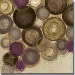 Jeni Lee 'Purple Whimsy Square II' Canvas Art Canvas