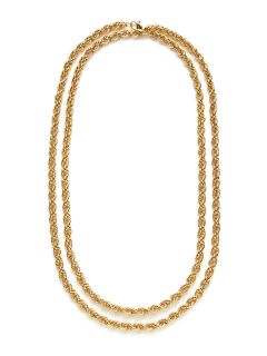 Double Rope Chain Necklace by Gemma Crus