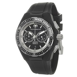 TechnoMarine Men's 'Cruise Original' Stainless Steel Black Diver Watch Technomarine Men's TechnoMarine Watches