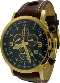 Culinary Chef Watch in Gold Tone with Leather Strap Watches