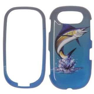 Marlin Fish on Two Tone Blue and White Realtree camo Hard Case Faceplate Protector Cover Snap On For   PANTECH EASE P2020 Cell Phones & Accessories