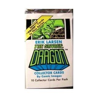 1992 Eric Larsen The Savage Dragon (Comic Images) Trading Card Booster Pack Toys & Games