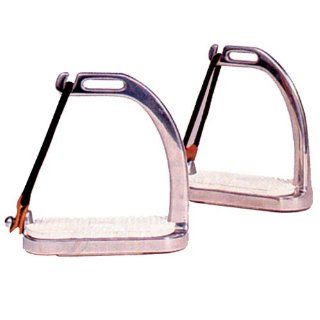 Coronet Fillis Peacock Safety Stirrup Irons with Pad  Horse Bits  Sports & Outdoors