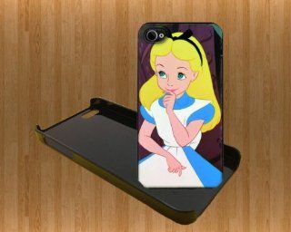 Alice in wonderland Custom Case/Cover FOR Apple iPhone 5 BLACK Plastic snap Case WITH FREE SCREEN PROTECTOR ( Verison Sprint At&t) Cell Phones & Accessories