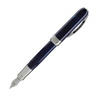 New Visconti 482 Blue Rembrt Fountain Pen Engraved Stainless Steel Nib 