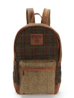 Harris Tweed Mixed Rucksack Bag by The British Belt Company