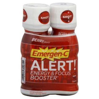 Emergen C Alert Energy & Focus Shot Berry 2.5 oz, 2 pk Health & Personal Care