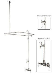 Elements of Design DT0621CL St. Louis Clawfoot Tub Filler and Shower System, Chrome   Bathtub And Showerhead Faucet Systems  