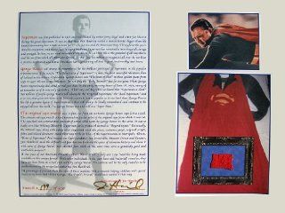 George Reeves Superman Cape Swatch Display George Reeves Entertainment Collectibles
