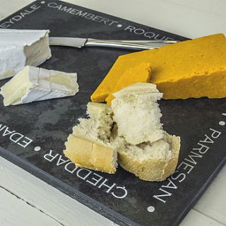 personalised slate cheese board by the letteroom