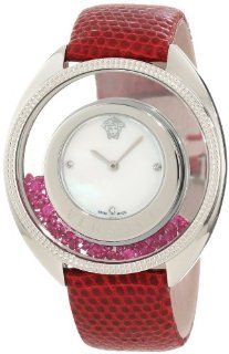 Versace Women's 86Q971MD497 S800 Destiny Precious Mother of Pearl Stainless Steel Red Watch at  Women's Watch store.