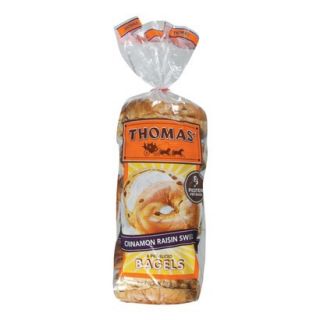 Thomas Cinnamon Raisin Swirl Pre Sliced Bagels