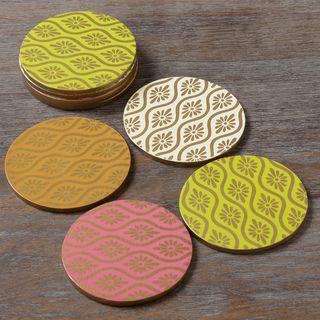Mixed Brights Wooden Coasters (Indonesia) Coasters