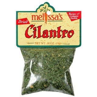 Melissa's Dried Cilantro, 0.5 Ounce Bags (Pack of 12)  Cilantro Flakes Spices And Herbs  Grocery & Gourmet Food