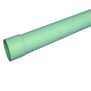 Charlotte Pipe 6 in x 10 ft Solid PVC Sewer Drain Pipe