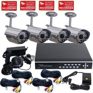 VideoSecu 4 CH CCTV Security Camera DVR System H.264 Network Real Time Remote View Digital Video Recorder Complete Surveillance System, including 1 Stand Alone DVR with 2000GB SATA Hard Drive, 4 Security Cameras with Audio, 4 Camera Extension Cables, 1 of 