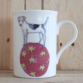 dog star ball design mug by mellor ware