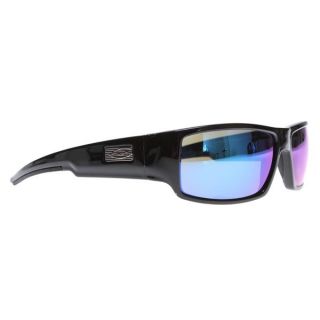 Smith Lockwood Sunglasses Black/Polarized Blue Mirror Lens