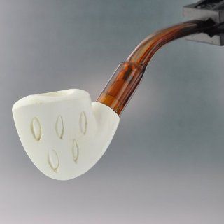 Paykoc Genuine Block Meerschaum Mini Ship's Bow Pipe With Case M60030 Health & Personal Care