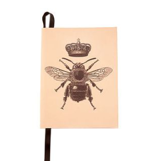 queen bee leather notebook by let it reign