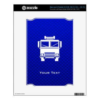 Blue Fire Truck Decals For The NOOK