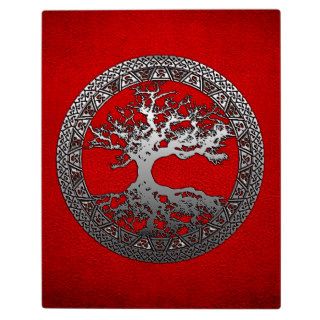 Silver Tree of Life Display Plaques