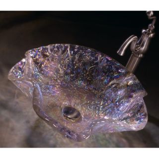 JSG Oceana Alina Art Glass Vessel Bathroom Sink   005 012