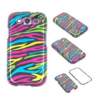 XYUN 2 pieces Zebra Plastic Case Skin Cover for Samsung Galaxy S3 III I9300 (multicolored) Cell Phones & Accessories