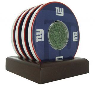New York Giants Logo Coasters with Giants Logoand Backdrop —