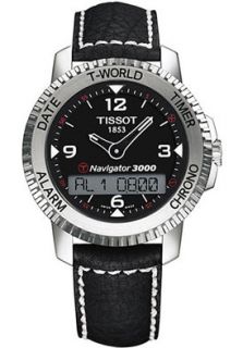 Tissot T96142852  Watches,Mens T Navigator 3000 Black Multi Function Dial, Chronograph Tissot Quartz Watches