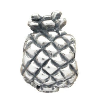 925 Sterling Silver Pineapple Bead, For Chamilia, Pandora, Biagi, Personality, Reflections Jewelry