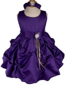 AMJ Dresses Inc Baby girls Purple Flower Girl Party Dress Sizes S to 4t Clothing