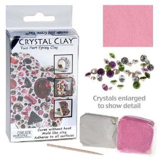 Crystal Clay 2 Part Epoxy Clay Kit W/ #1028 SWAROVSKI ELEMENTS  Cotton Candy 50g