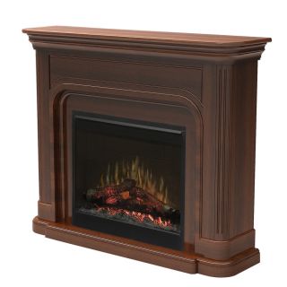 Dimplex 52.5 in W 4,777 BTU Burnished Walnut Wood Wall Mount Electric Fireplace with Thermostat and Remote Control