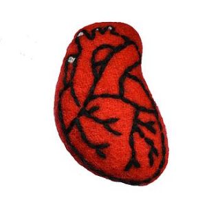 organic catnip anatomical heart toy by cheshire & wain