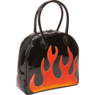 Bisadora Black Patent Flame Bag