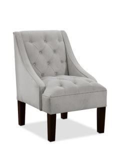 Tufted Velvet Swoop Armchair by Platinum Collection by SF Designs