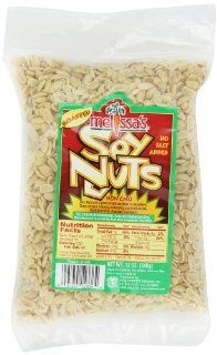 Melissa's Roasted Soy Nuts, No Salt Added, 12 Ounce Bags (Pack of 12)  Grocery & Gourmet Food