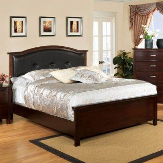 Crest View Brown Cherry Finish Full Size Bed Frame Set Home & Kitchen