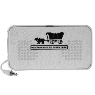 You have died of dysentery Oregon Trail Travelling Speaker