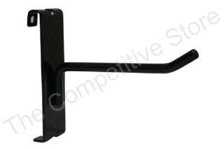 4" Gridwall Hooks For Grid Panel Display   50 Pcs Box   1/4" Dia Wire   Standard Duty   Black Color   Hardware Hooks