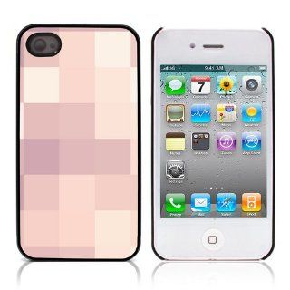 Casegarden Art Case Serie Pink Squares Hard Case Cover for Apple iPhone 4 4S Cell Phones & Accessories