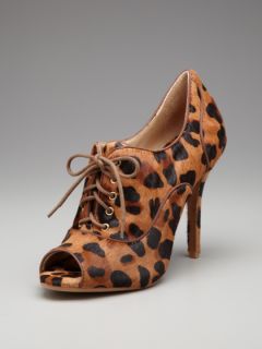 Amanda Leopard Peep Toe Bootie by Schutz