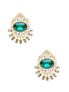 Crown Drop Earrings by Elizabeth Cole