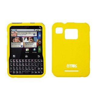 Yellow Hard Case Cover for Motorola Charm MB502 Cell Phones & Accessories