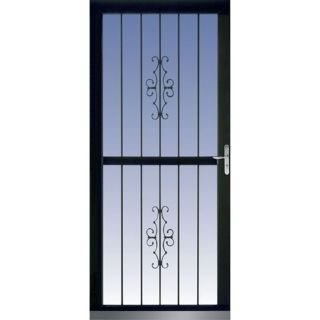 LARSON Black Classic View Full View Tempered Glass Storm Door (Common 81 in x 36 in; Actual 80.77 in x 38.06 in)